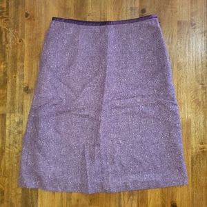NWOT Women's Cute George Me Designs by Mark Eisen Purple Tweed A-Line Skirt